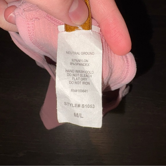 Pink Ribbed Tank Top - Picture 4 of 4